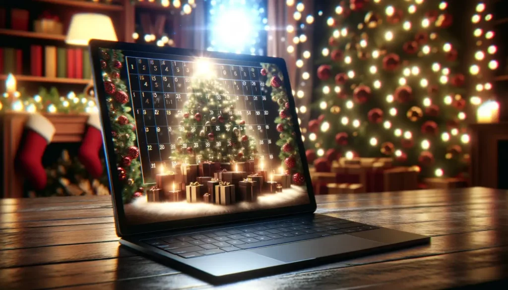 Tirage au sort de Noël, calendrier de l'avent numérique